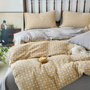 GobekUsa 100% Cotton Double-Layer Floral Jacquard Duvet Cover Set