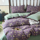 GobekUsa 100% Cotton Double-Layer Floral Jacquard Duvet Cover Set