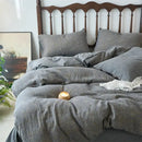 GobekUsa 100% Cotton Double-Layer Floral Jacquard Duvet Cover Set