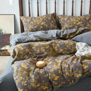 GobekUsa 100% Cotton Double-Layer Floral Jacquard Duvet Cover Set