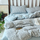 GobekUsa 100% Cotton Double-Layer Floral Jacquard Duvet Cover Set