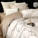 GobekUsa Egyptian Cotton Bedding Set: Queen King Ru Size Print Duvet Cover Sheet Pillowcase