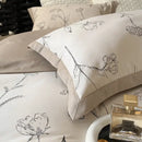 GobekUsa Egyptian Cotton Bedding Set: Queen King Ru Size Print Duvet Cover Sheet Pillowcase