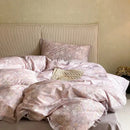 GobekUsa Egyptian Cotton Bedding Set: Queen King Ru Size Print Duvet Cover Sheet Pillowcase