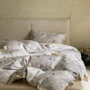 GobekUsa Egyptian Cotton Bedding Set: Queen King Ru Size Print Duvet Cover Sheet Pillowcase