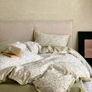 GobekUsa Egyptian Cotton Bedding Set: Queen King Ru Size Print Duvet Cover Sheet Pillowcase