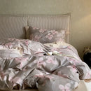 GobekUsa Egyptian Cotton Bedding Set: Queen King Ru Size Print Duvet Cover Sheet Pillowcase