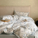 GobekUsa Egyptian Cotton Bedding Set: Queen King Ru Size Print Duvet Cover Sheet Pillowcase