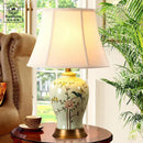 GobekUsa Ceramic Vase Table Lamp: Elegant Bedroom & Living Room Night Light