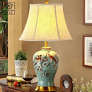 GobekUsa Ceramic Vase Table Lamp: Elegant Bedroom & Living Room Night Light