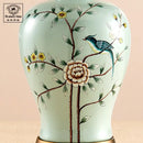 GobekUsa Ceramic Vase Table Lamp: Elegant Bedroom & Living Room Night Light
