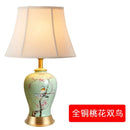 GobekUsa Ceramic Vase Table Lamp: Elegant Bedroom & Living Room Night Light