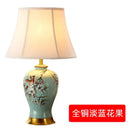 GobekUsa Ceramic Vase Table Lamp: Elegant Bedroom & Living Room Night Light