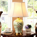 GobekUsa Ceramic Vase Table Lamp: Elegant Bedroom & Living Room Night Light