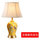 GobekUsa Ceramic Vase Table Lamp: Elegant Bedroom & Living Room Night Light