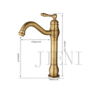 GobekUsa Black Ceramics Sink with Hand-Painted Waterfall Design and Brass Faucet