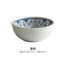 GobekUsa Blue-and-White Ceramic Dining Set