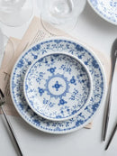 GobekUsa Blue-and-White Ceramic Dining Set