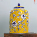 GobekUsa Blue White Porcelain General Jar Flower Vase Crafts Home Decor Jar