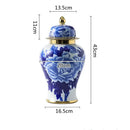 GobekUsa Blue White Porcelain General Jar Vase Handicraft Home Decoration Ornaments