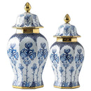 GobekUsa Blue White Porcelain General Jar Vase Handicraft Home Decoration Ornaments