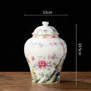 Floral blue & white porcelain tea pot kitchen storage container by Decorbites