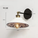 GobekUsa Blue White Porcelain Wall Lamp: Modern Ceramic Sconces for Living Room, Bedroom, Bathroom