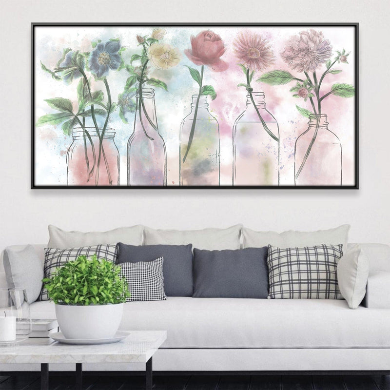 Floral Bottles Canvas