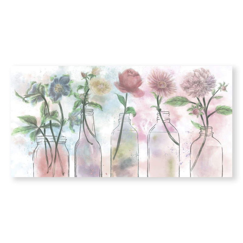 Floral Bottles Canvas