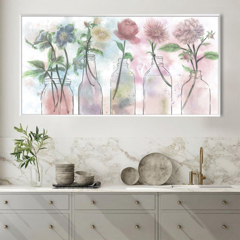 Floral Bottles Canvas