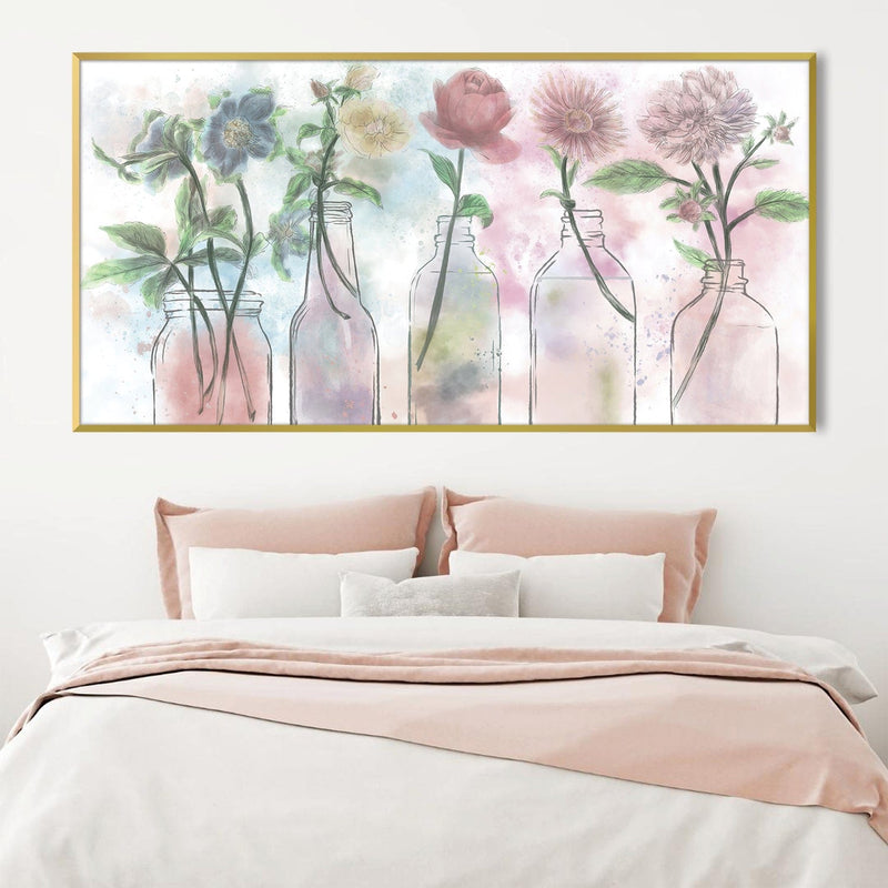 Floral Bottles Canvas