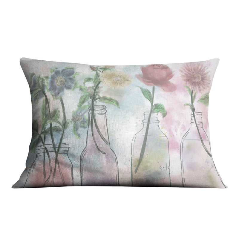 Floral Bottles Cushion