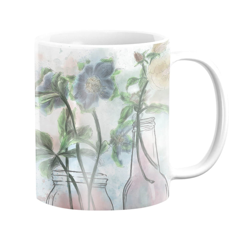 Floral Bottles Mug