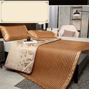 GobekUsa Cooling Rattan Mat & Pillowcase Set - Dual-Sided Thicker Bed Pad for Summer