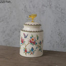 GobekUsa Dragonfly Lid Storage Jar - Round Cosmetic Jewelry Box Candy Pot Aroma Can