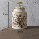 GobekUsa Dragonfly Lid Storage Jar - Round Cosmetic Jewelry Box Candy Pot Aroma Can