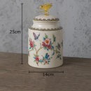 GobekUsa Dragonfly Lid Storage Jar - Round Cosmetic Jewelry Box Candy Pot Aroma Can