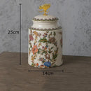 GobekUsa Dragonfly Lid Storage Jar - Round Cosmetic Jewelry Box Candy Pot Aroma Can