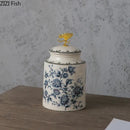 GobekUsa Dragonfly Lid Storage Jar - Round Cosmetic Jewelry Box Candy Pot Aroma Can