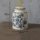GobekUsa Dragonfly Lid Storage Jar - Round Cosmetic Jewelry Box Candy Pot Aroma Can