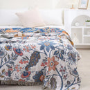 GobekUsa Double Cotton Bohemian Throw Blanket - Lightweight & Breathable Summer Cover for Beds, Sofas, and Home Decor