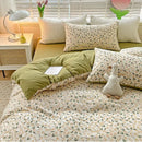 GobekUsa Double-Layer Yarn Printed Cotton Quilt Cover Set - Queen/King/Double/Single Bed