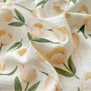 GobekUsa Double-Layer Yarn Printed Cotton Quilt Cover Set - Queen/King/Double/Single Bed
