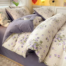 GobekUsa Double-Layer Yarn Printed Cotton Quilt Cover Set - Queen/King/Double/Single Bed