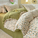 GobekUsa Double-Layer Yarn Printed Cotton Quilt Cover Set - Queen/King/Double/Single Bed