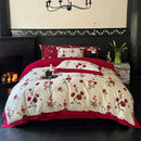 GobekUsa Egyptian Cotton Bedding Set: Queen King Full Size Sheet Pillowcase Comforter Cover