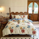 GobekUsa Egyptian Cotton Bedding Sets - Queen King Ru Size, Print Sheet Pillowcase Duvet Cover Set