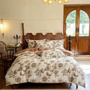 GobekUsa Egyptian Cotton Bedding Sets - Queen King Ru Size, Print Sheet Pillowcase Duvet Cover Set