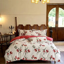 GobekUsa Egyptian Cotton Bedding Sets - Queen King Ru Size, Print Sheet Pillowcase Duvet Cover Set