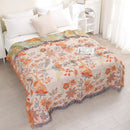 GobekUsa Jacquard Cotton Gauze Non-Slip Sofa Cover - High Quality & Double-Sided